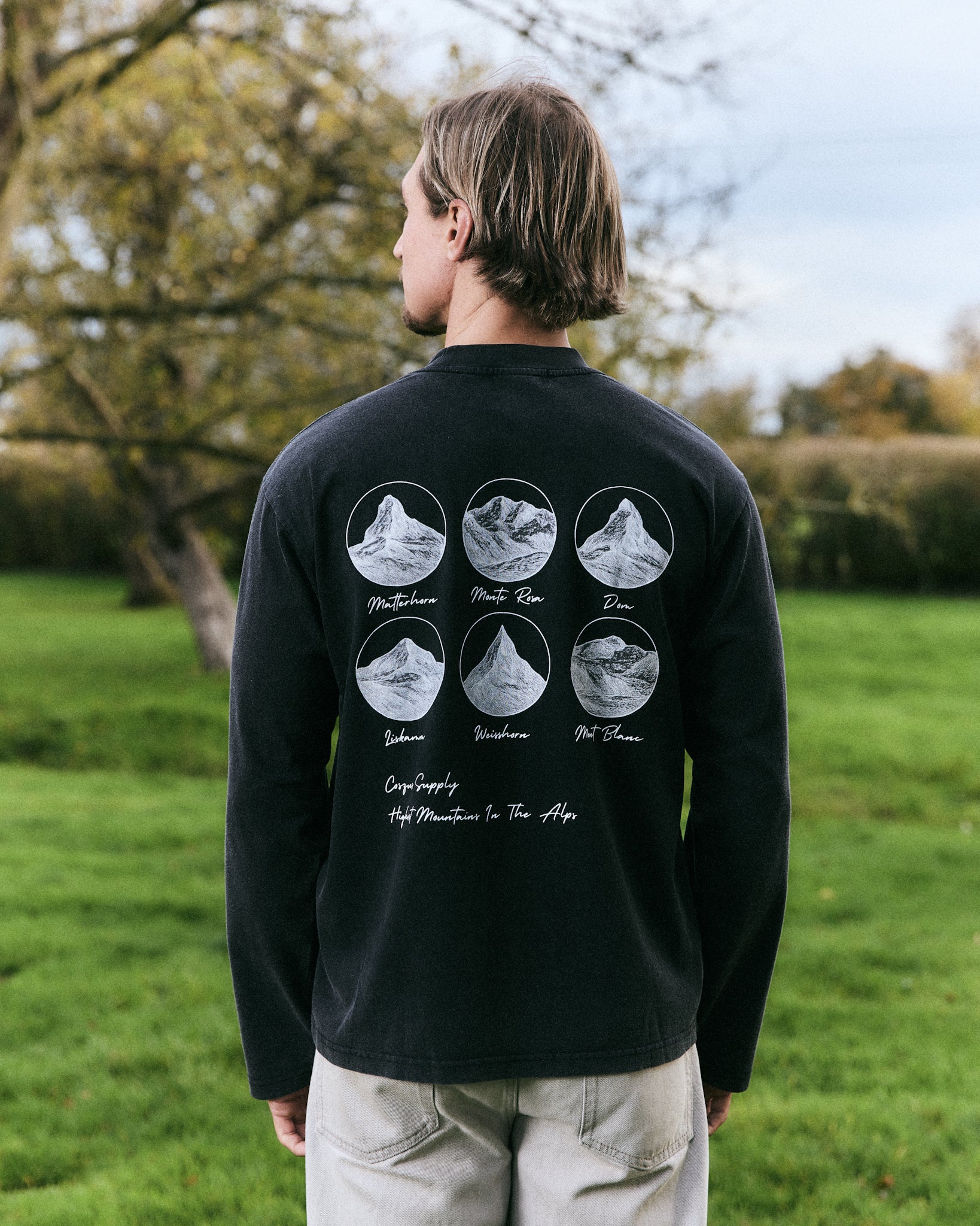 Coszus Alps L/S Black T-Shirt